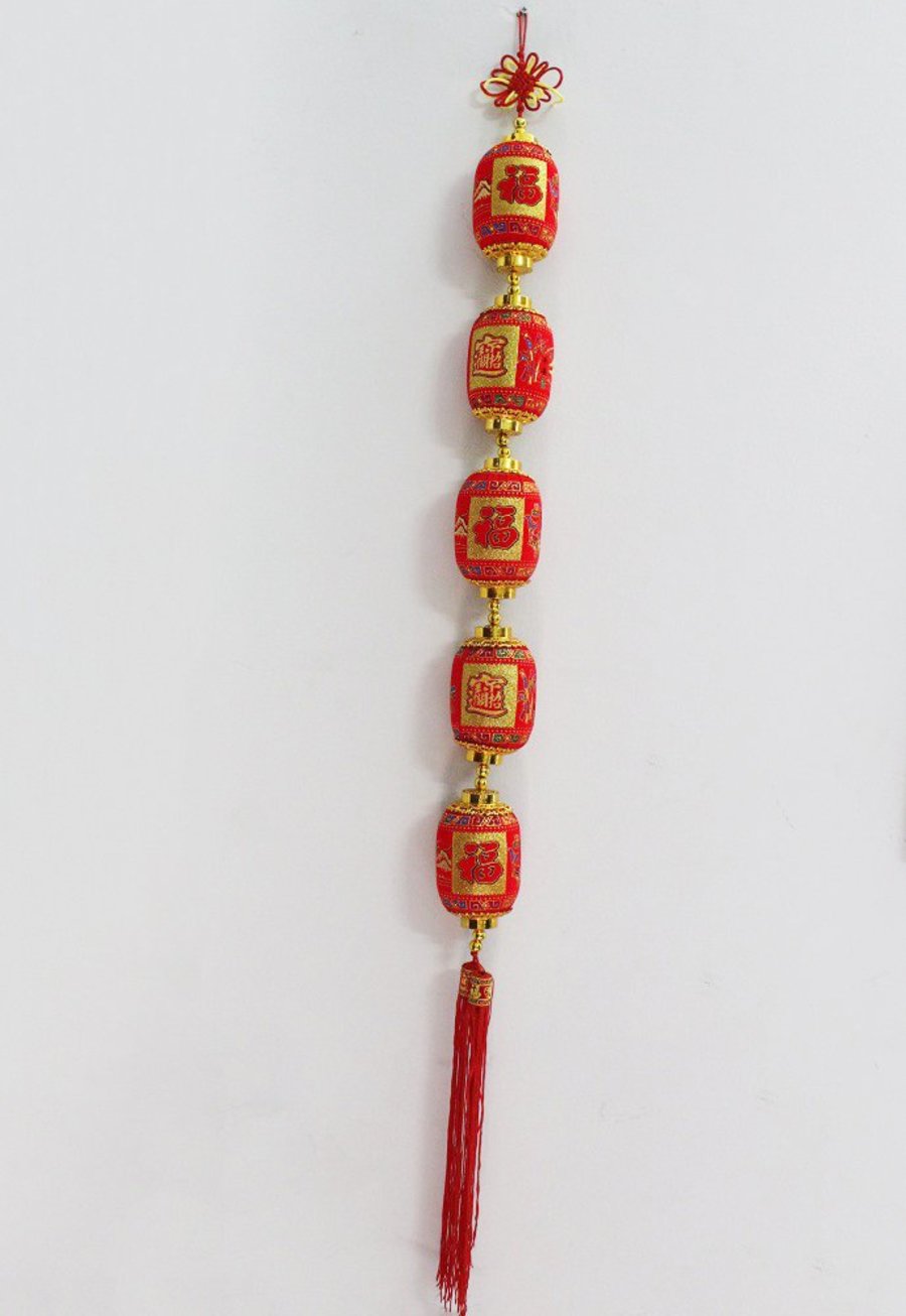 Đèn lồng đỏ dài 1m1 trang trí tết