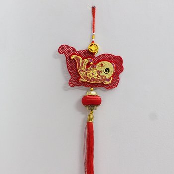 Lộc treo cá chép vàng trang trí tết