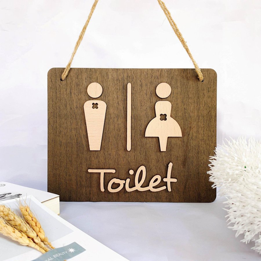 Bảng Treo Toilet Nam Nữ