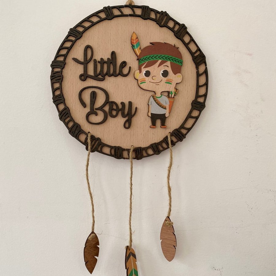 Bảng Gỗ Handmade Treo Tường Little Boy