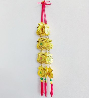 Lộc treo Túi thơm vàng trang trí tết