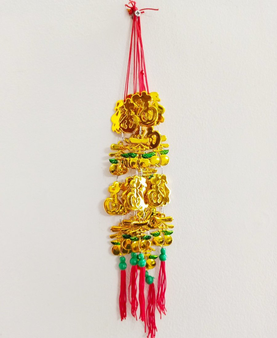 Combo 5 dây lộc đại cát chữ vàng trang trí tết