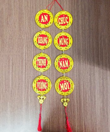 Dây lộc Đồng tiền vàng trang trí tết 08