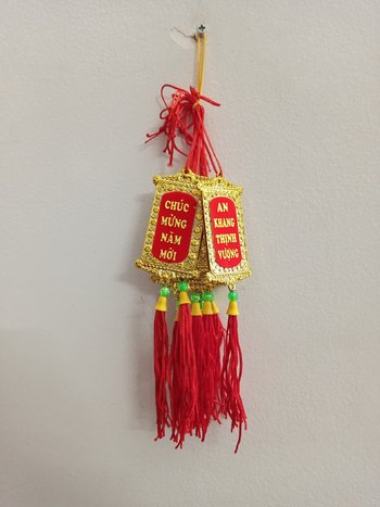 Combo 10 dây lộc treo trang trí tết Thẻ vàng Chúc mừng năm mới - An khang thịnh vượng