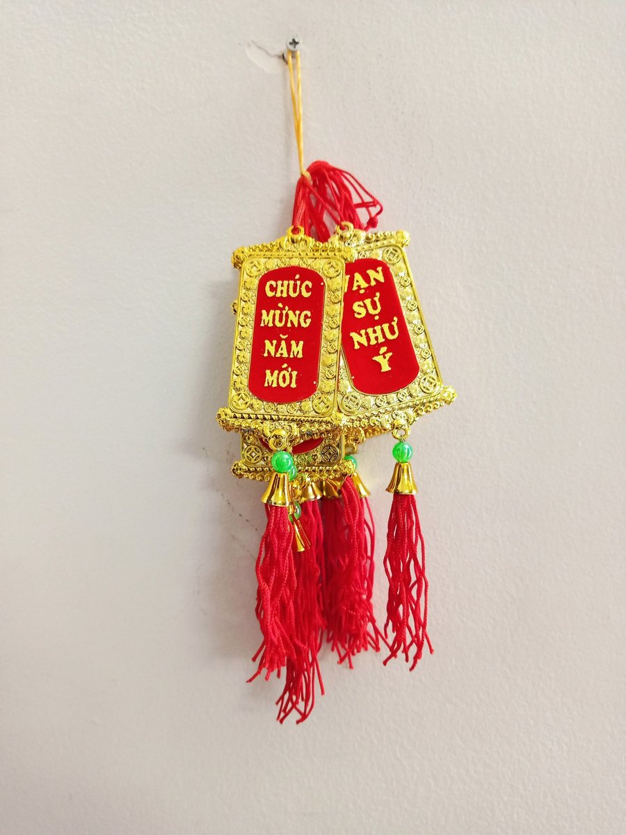 Combo 10 Dây Lộc Treo Trang Trí Tết Thẻ Vàng Chúc Mừng Năm Mới - Vạn Sự Như Ý