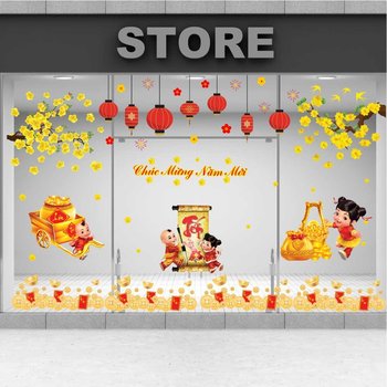 Combo decal trang trí ngày tết phát tài
