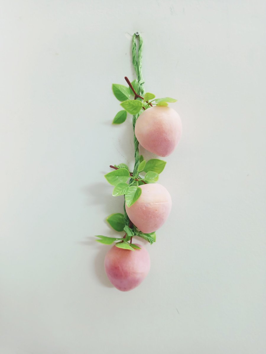 Dây quả đào giả trang trí tết