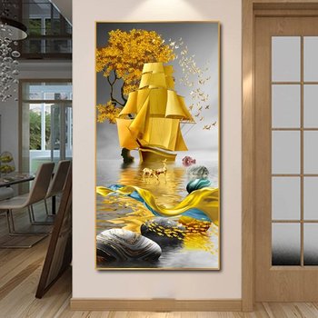 Tranh thuận buồm xuôi gió và hươu vàng