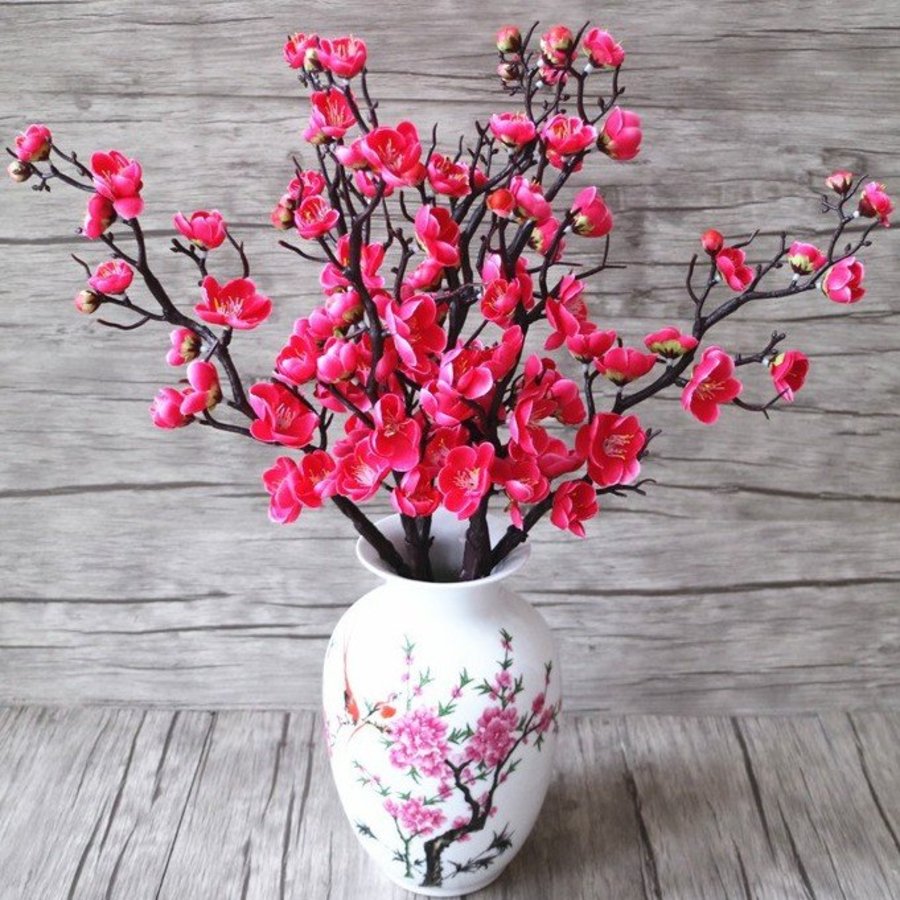 Cành đào giả trang trí tết mẫu 04