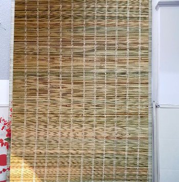 Mành tre xanh trang trí tết