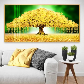 Tranh treo tường cây tiền vàng phát tài 2