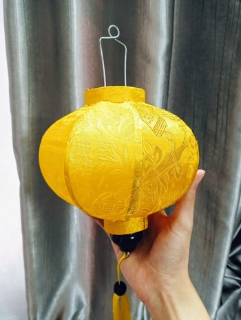 Lồng đèn hội an trang trí tết - (Loại Tròn vàng)