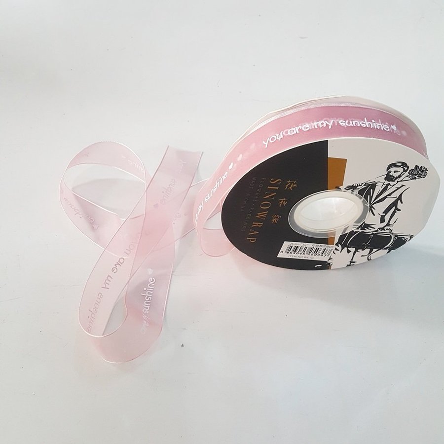 Cuộn ruy băng chữ Sunshine 2.5cm