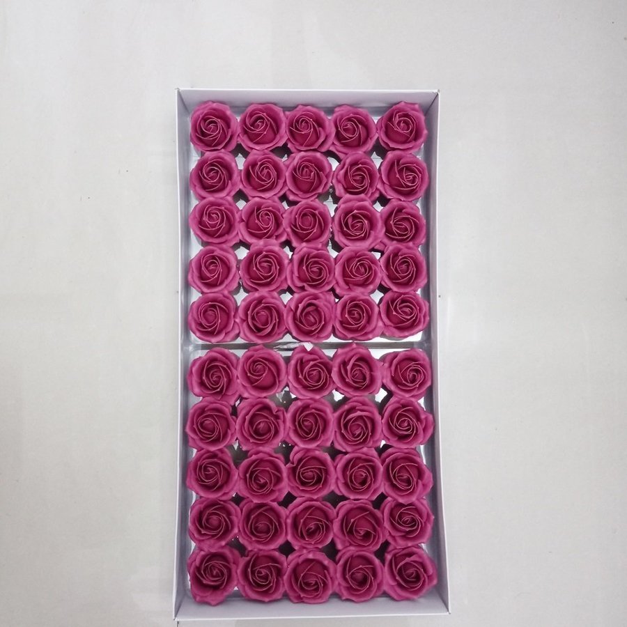 Hộp hoa hồng sáp thơm tím hồng cao cấp