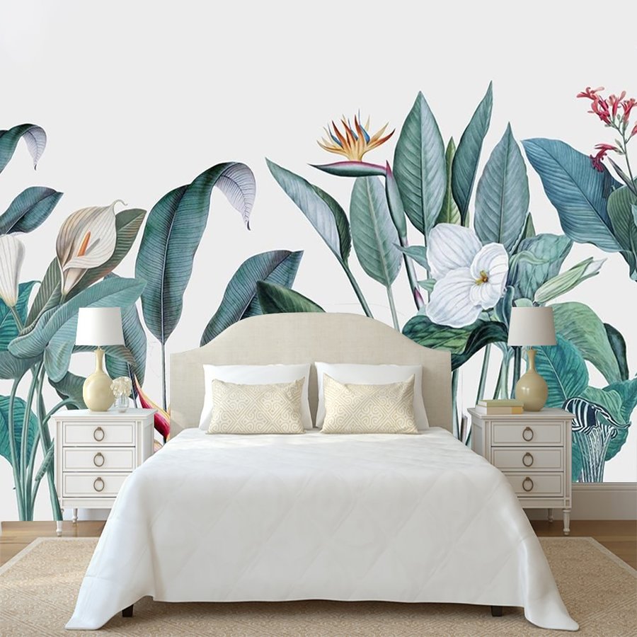 Tranh dán tường hoa thiên điểu