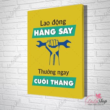 Tranh Văn Phòng Lao Động Hăng Say Thưởng Ngay Cuối Tháng 2