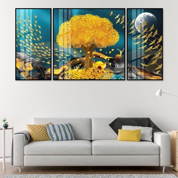 Tranh treo tường cây đồng tiền vàng 4