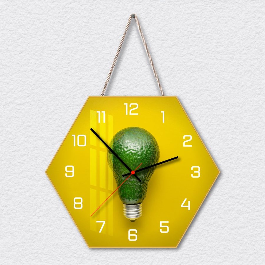 Tranh Đồng Hồ Quả Bơ