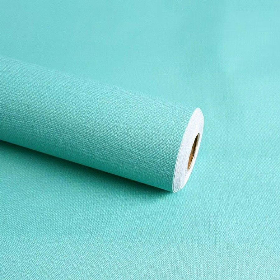 10m Giấy Dán Tường Màu Xanh Ngọc Nhám