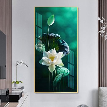 Tranh treo tường đóa sen trắng