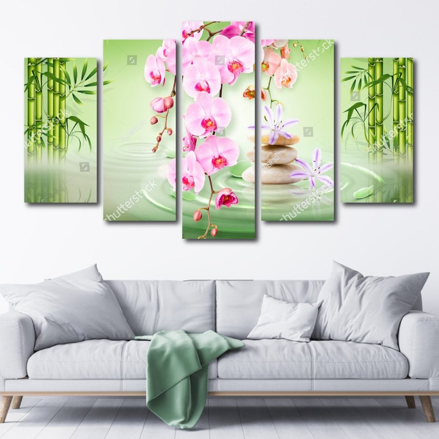 Tranh Treo Tường Spa Hoa Lan Hồng