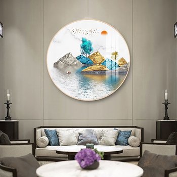 Tranh Tròn Tráng Gương Thiên Nhiên Tươi Đẹp