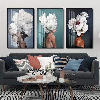 Tranh treo tường cô gái hoa nghệ thuật