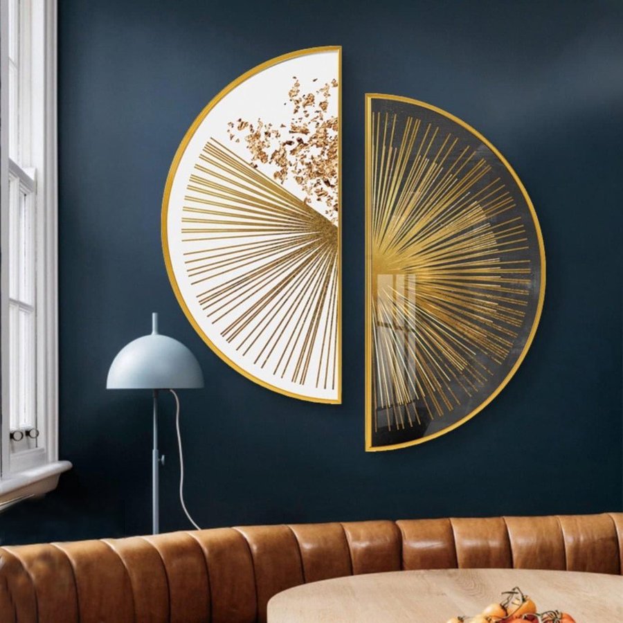 Tranh Bán Nguyệt Nghệ Thuật Trừu Tượng