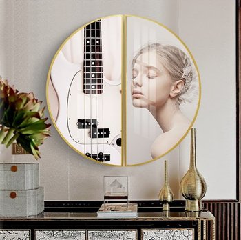 Tranh Bán Nguyệt Cô Gái Nghệ Thuật