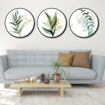 Tranh treo tường lá xanh hiện đại