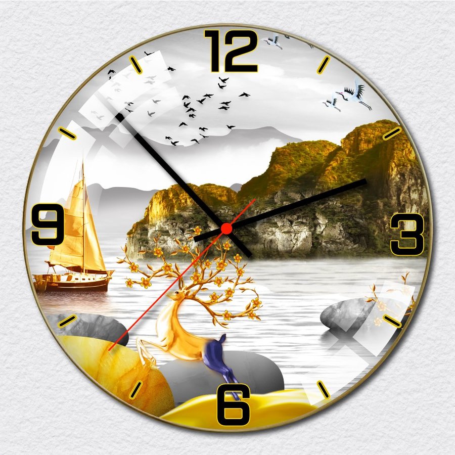 Đồng Hồ Vintage Hươu Vàng Nghệ Thuật 6