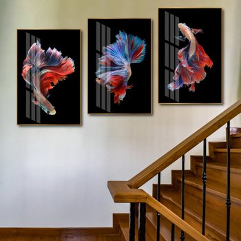 Tranh Treo Tường Cá Bơi Nghệ Thuật