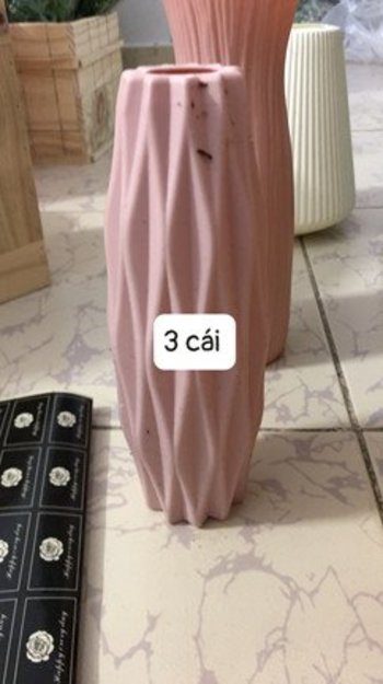 Bình cắm hoa hình trụ bầu dài trang trí