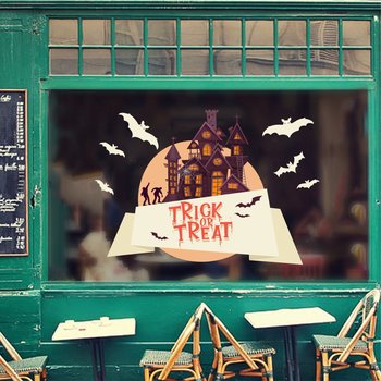 Decal halloween lâu đài kì quái 2