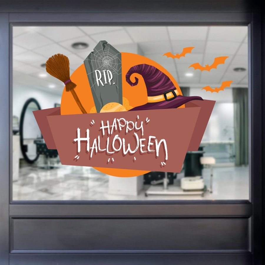 Decal trang trí halloween kinh dị 2