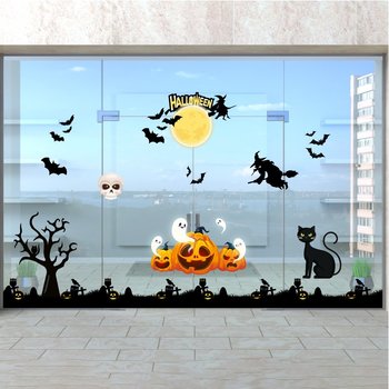 Decal Trang Trí Halloween Rùng Rợn Combo 14