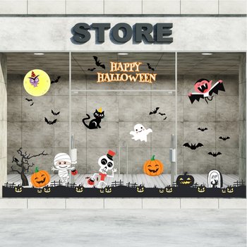 Decal trang trí Happy Halloween combo 3