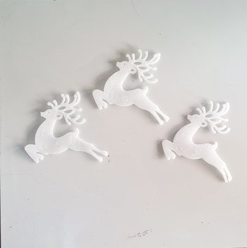 Hình dán tuần lộc xốp trang trí noel