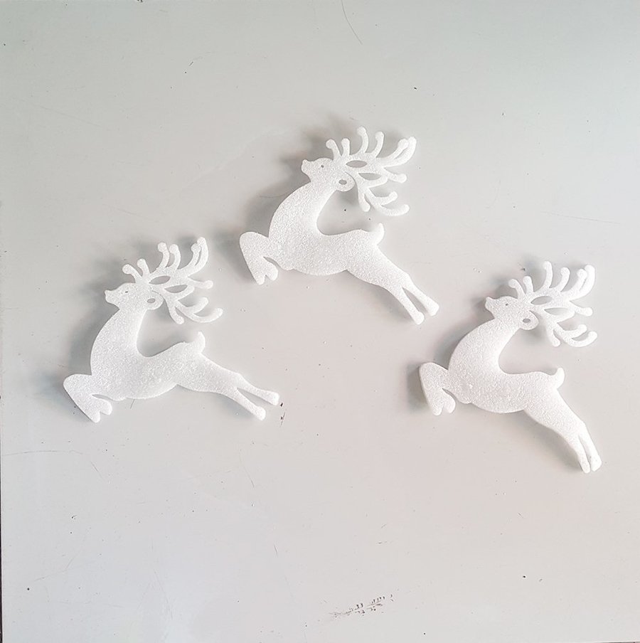 Hình dán tuần lộc xốp trang trí noel