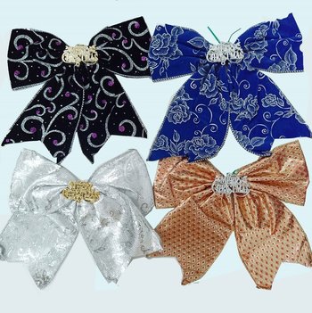 Nơ kim tuyến lớn trang trí giáng sinh nhiều màu