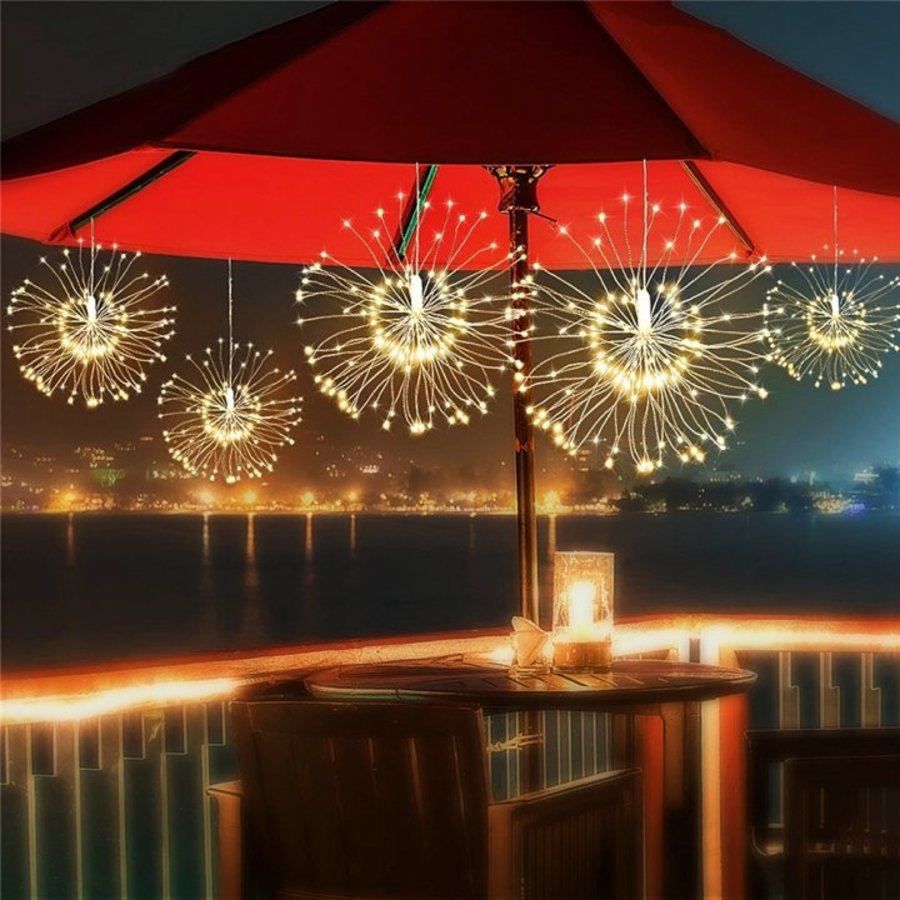 Đèn pháo hoa 3 tầng 5m trang trí ngoài trời siêu đẹp