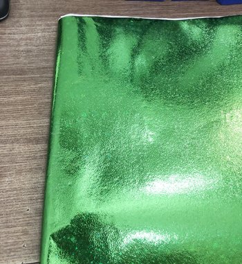 Set 5 Giấy gói quà kim tuyến bóng màu Xanh lá