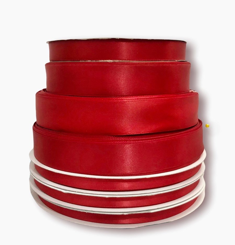 Combo 10m ruy băng đỏ trang trí cây thông giáng sinh