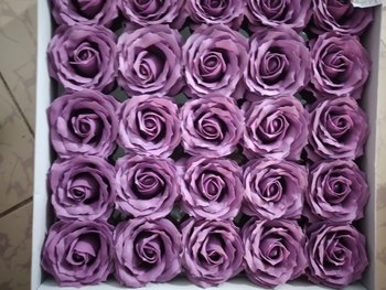 Hộp 25 đầu bông sáp 7 lớp màu tím