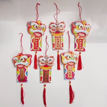 Combo 6 lộc treo đầu lân và câu chúc đón chào năm mới