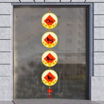 Decal mẹt tết chúc mừng năm mới trang trí tết