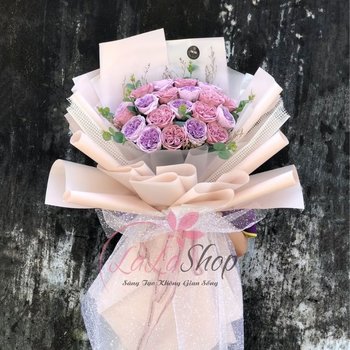 Bó hoa mẫu đơn lớn 20 bông gửi trao yêu thương