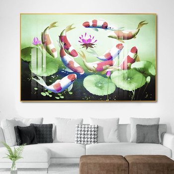 Tranh Treo Tường Cửu Ngư Quần Hội 11