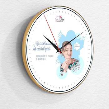 Đồng Hồ Quà Tặng 8-3 In Ảnh Theo Yêu Cầu 004