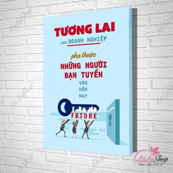 Tranh slogan tương lai của doanh nghiệp